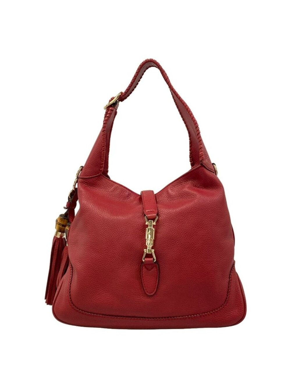 Gucci Shoulder Bag New Jackie Indie Red Nam Leather